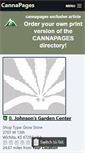 Mobile Screenshot of cannapages.com